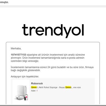 Lidar Sensör Hatası Yaşayan Robot Süpürge İçin Trendyol’da Değişim Ve Servis Sorunu