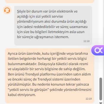 Lidar Sensör Hatası Yaşayan Robot Süpürge İçin Trendyol’da Değişim Ve Servis Sorunu