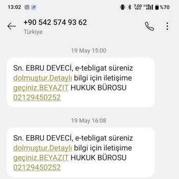 Eski Soyadım Kullanılarak Gönderilen Tebligat SMS’ine Durdurma Talebi