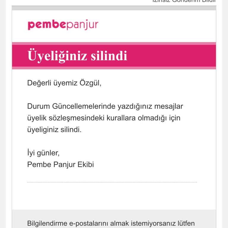Arkadaşımın Yazışması Nedeniyle Hesabım Uyarısız Ve Kalıcı Olarak Kapatıldı