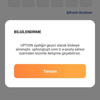 Uption’da Hesabım Habersiz Bloke Edildi, Acil Yardım Ve Açıklama Bekliyorum