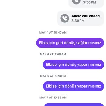 Özel elbise siparişinde yaşanan mağduriyet ve iade süreci