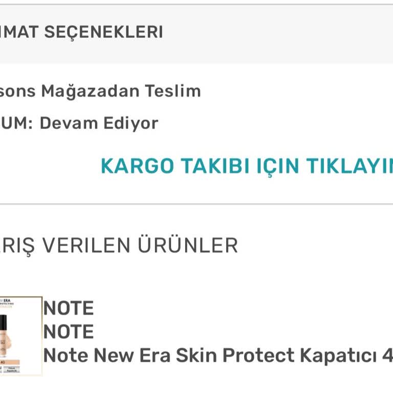 Watsons'tan Siparişim Kargoya Verilmedi Ve Müşteri Hizmetlerinden Çözüm Gelmedi