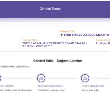 Türk Telekom'dan Teslim Edilmeyen WiFi Mesh Sistemi Ve Jetlogi Kargo Sorunu