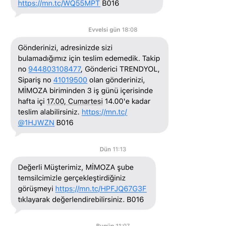 DHL Yalova Mimoza Şubesindeki Teslim Edilmeyen Kargo Ve Bilgi Eksikliği