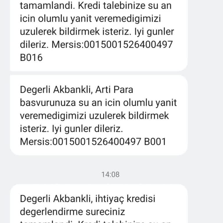 Kredi Başvurum Açıklama Olmadan Reddedildi Ve Yeniden Değerlendirme Talebi