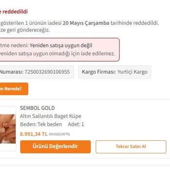 Kur Farkı Bahane Edilerek Kullanılmamış Altın Küpe İadesi Reddedildi
