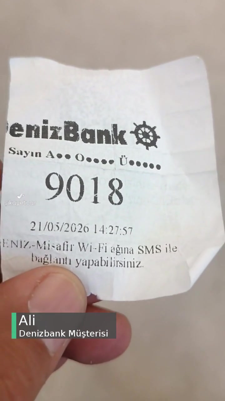 Denizbank Osmaniye Şubesinde Sıra Fişlerinde Haksızlık! videonun kapak resmi