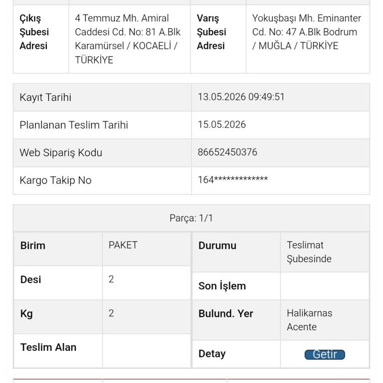 Sürat Kargo Bodrum’da Teslim Edilmeyen Kargo Ve Yanıtsız Müşteri Hizmetleri