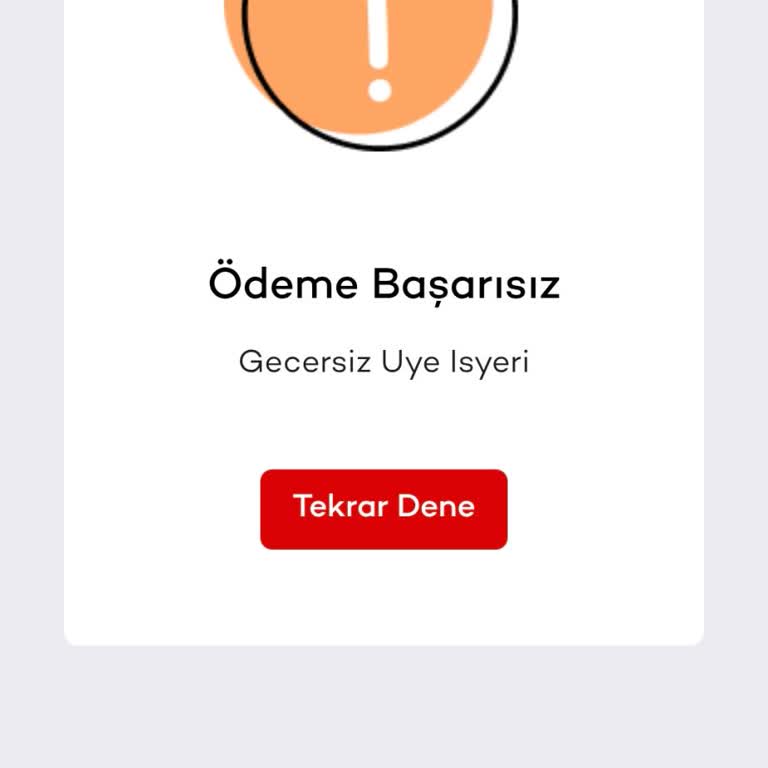 Tosla Üzerinden Ödeme Alınamıyor Ve Geçersiz Üye İş Yeri Hatası