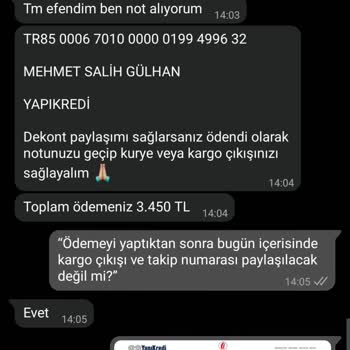 Sipariş Gönderilmedi, Takip Numarası Alınamadı Ve İletişim Sorunları
