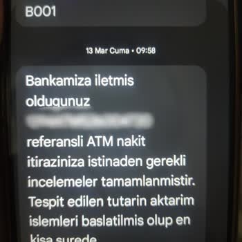 Ziraat Bankası ATM'de Kalan 300 TL İadesi 2 Ay Sonra Hâlâ Hesaba Yatırılmadı