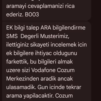 Vodafone İzinsiz Veri Kullanımı Ve Yanıltıcı Bildirimler