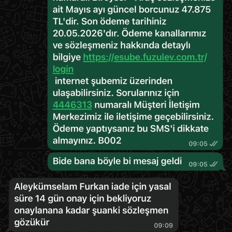 Fuzul Ev Cayma Hakkı Kullanıldı, Tam İade Talep Ediliyor