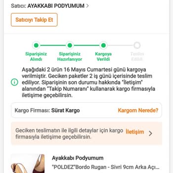Trendyol Satıcının Gerçeğe Aykırı Kargo Beyanı ve Yanıtsız Mesajlar Nedeniyle İptal ve İade Talebi