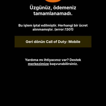 Codashop Hata 1301 CP Satın Alımını Engelliyor Ve Hesabım Kara Listeye Alındı
