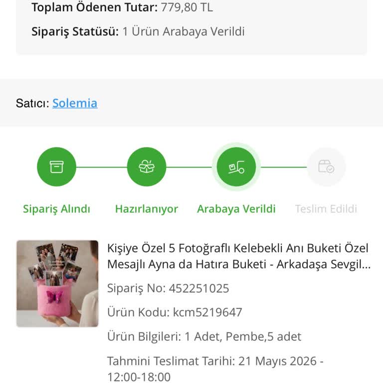 Solemia Aynı Gün Teslimat Ücreti Ödedim, Siparişim Gecikiyor Ve Yanıt Alamıyorum