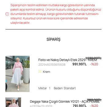 Salih Çelebi Yanlış Renkli Ve Lekeli Etek, Kaba Müşteri Hizmeti İle İade Sorunu