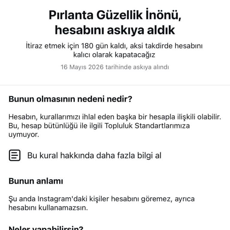 Instagram Hesabımızın Askıya Alınması Ve Meta Destekten Yanıt Bekleyişimiz
