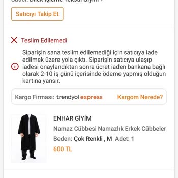 Trendyol Express Teslimat Sorunu Ve Müşteri İletişim Eksikliği