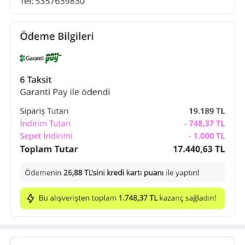 Kargo Gönderilmedi, Sipariş Durumu Yanıltıcı Ve Kayıp Puanlar İçin Tazminat Talebi
