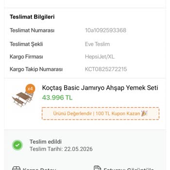 Koçtaş’ta Eksik Gelen Sipariş Ürünleri İçin Teslimat Ve İade Talebi
