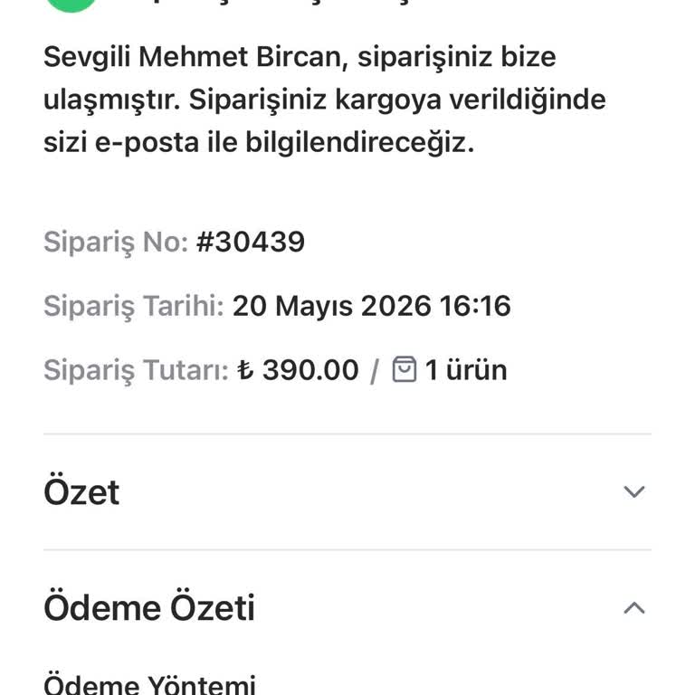 Sipariş Durumu Bilinmiyor, Kargo Ve İade Talebi