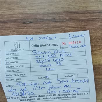 Marcatelli'den Kargo Gecikmesi Ve İade Talebi