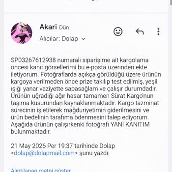 Dolap'ta Kanıtlar Göz Ardı Edildi, Alıcı İadesi Tek Taraflı Onaylandı