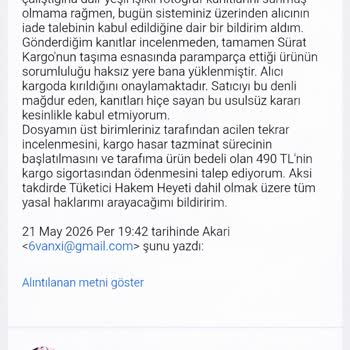 Dolap'ta Kanıtlar Göz Ardı Edildi, Alıcı İadesi Tek Taraflı Onaylandı