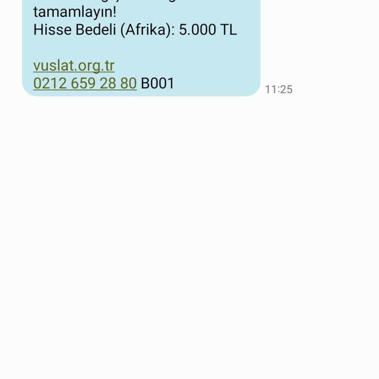 Vuslat Derneği’nden İstenmeyen SMS’ler Ve Çıkış İmkânının Olmaması