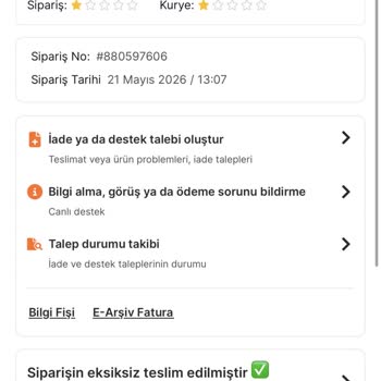 Teslim Edilmemiş Sipariş ‘Teslim Edildi’ Olarak Gösterildi, Ücret Geri Dönmedi