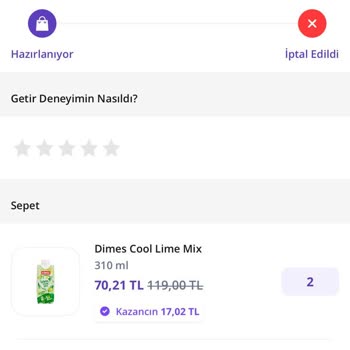 İki Saat Bekleyip Siparişi İptal Ettim Getir Büyük Gecikme Ve İletişimsizlik