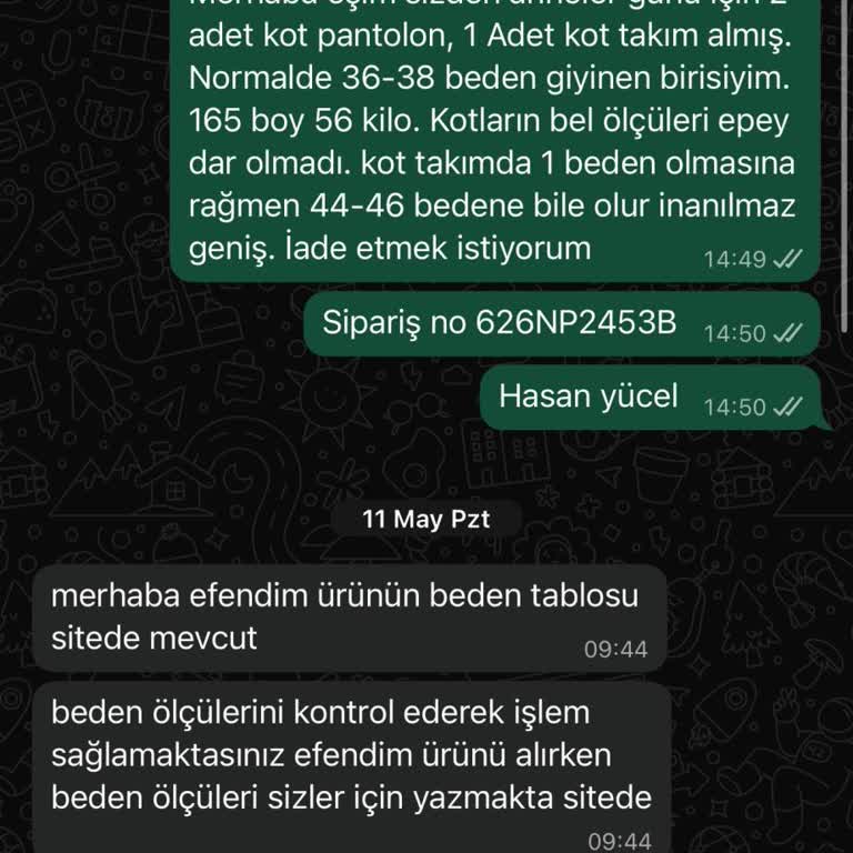 İade Sürecinde Kargo Ücreti Kesintisi Ve Gecikme Şikayetim