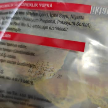 Nimet Baklavalık Yufkada Küf Ve Yapışıklık Sorunu