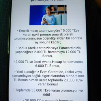 Garanti BBVA Emekli Maaş Promosyonunda Bonuslar Eksik Ve Cevapsız