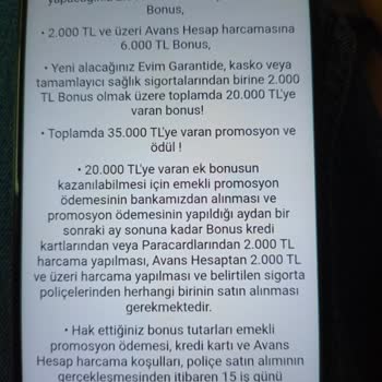 Garanti BBVA Emekli Maaş Promosyonunda Bonuslar Eksik Ve Cevapsız