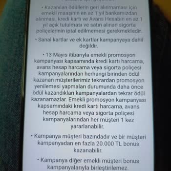 Garanti BBVA Emekli Maaş Promosyonunda Bonuslar Eksik Ve Cevapsız