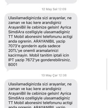 İptal Etmeme Rağmen Gelen Ticari SMS Ve Arayanı Bil Mesajları