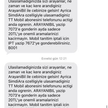 İptal Etmeme Rağmen Gelen Ticari SMS Ve Arayanı Bil Mesajları