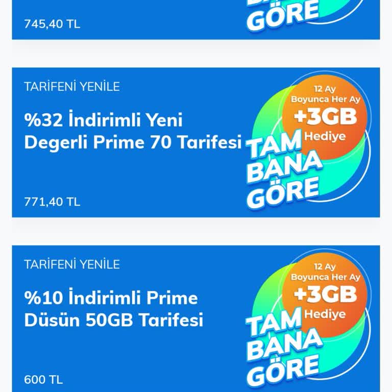 Türk Telekom’da 45 GB Tarife Fiyatları Çok Yüksek, Uygun Teklif İstiyorum