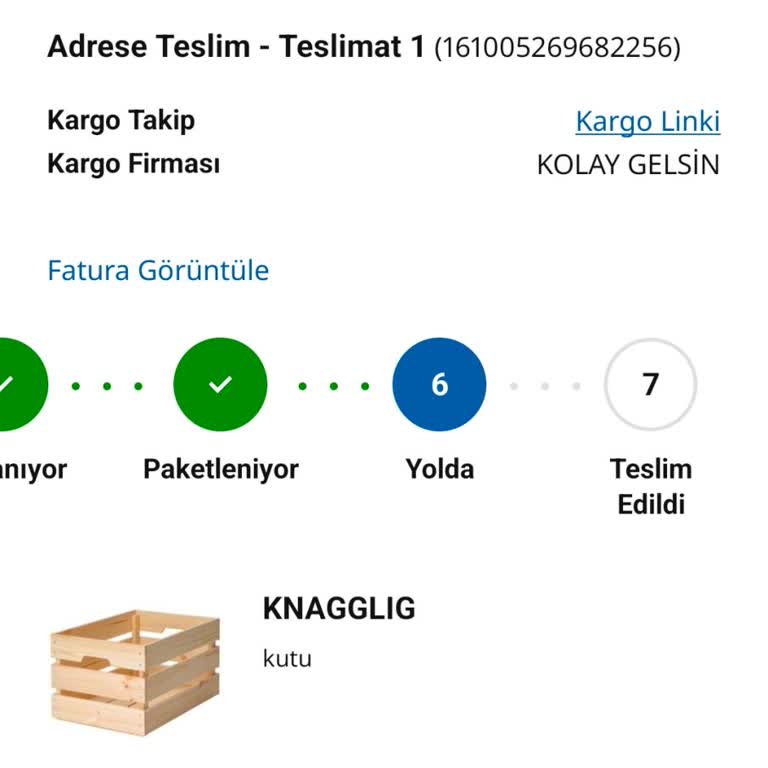 Teslim Edilmeyen Sipariş İçin İade Bekliyorum