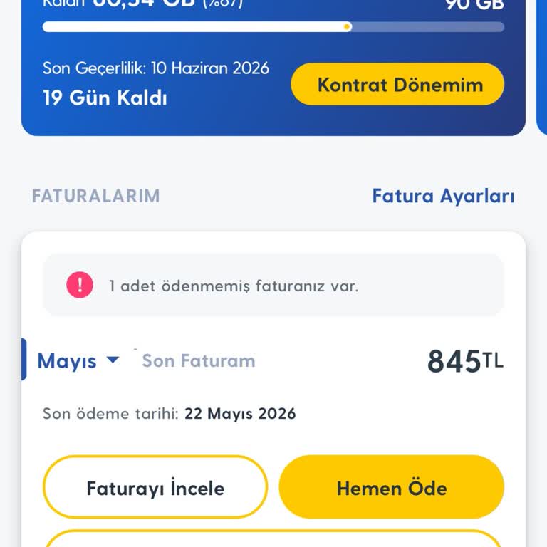 Turkcell Dolu Eko 90 GB Paketi Faturam 860 TL’ye Çıktı, Açıklama Bekliyorum
