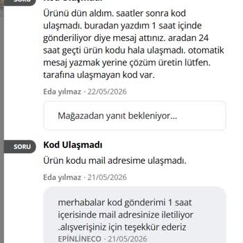 N11 Üzerinden Kaspersky Lisans Kodu Alınamadı Ve 82 TL İade Talebi