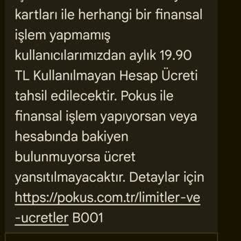 Kullanmadığım Hesabın Ücretlendirilmesi Ve Müşteri Temsilcisine Bağlanamama