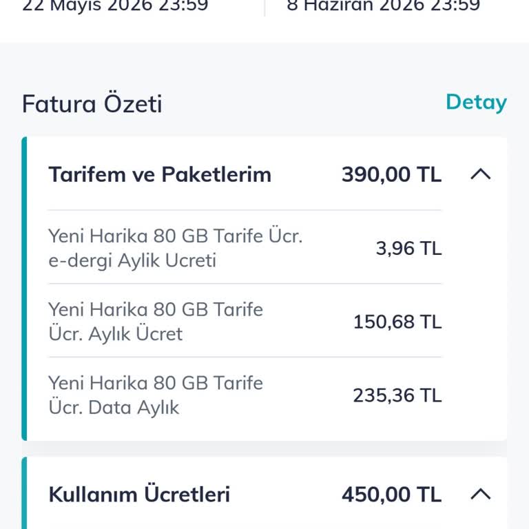 İzinsiz Aşım Ücretleri Ve Paketin Otomatik Durdurulması Talebi