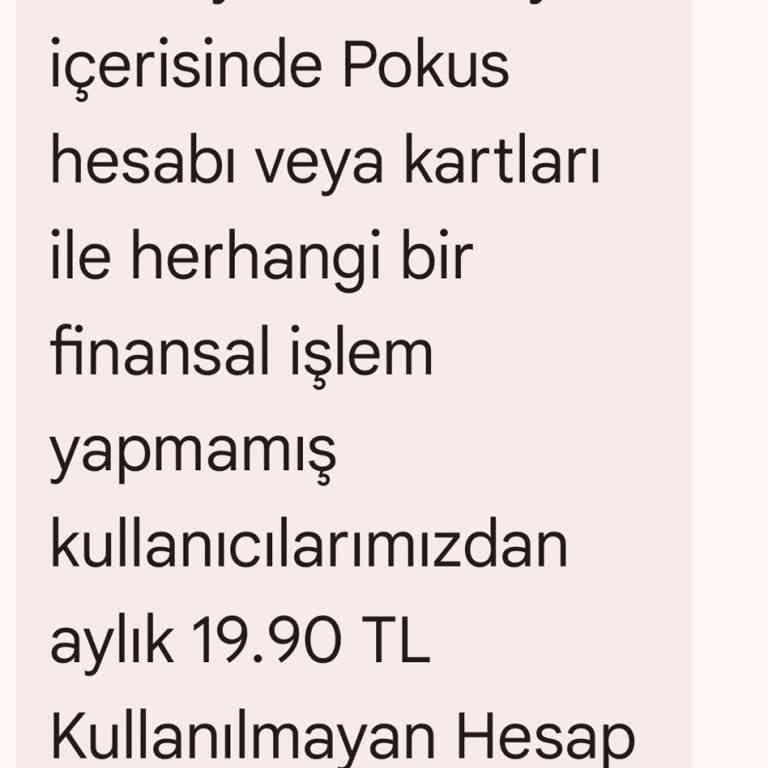 Pokus Kartına Kesilen Ücret Ve İptal İsteği