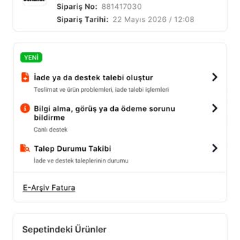 Migros Hemen'de Sipariş Teslim Edilmedi Ve Müşteri Temsilcileri İlgisiz