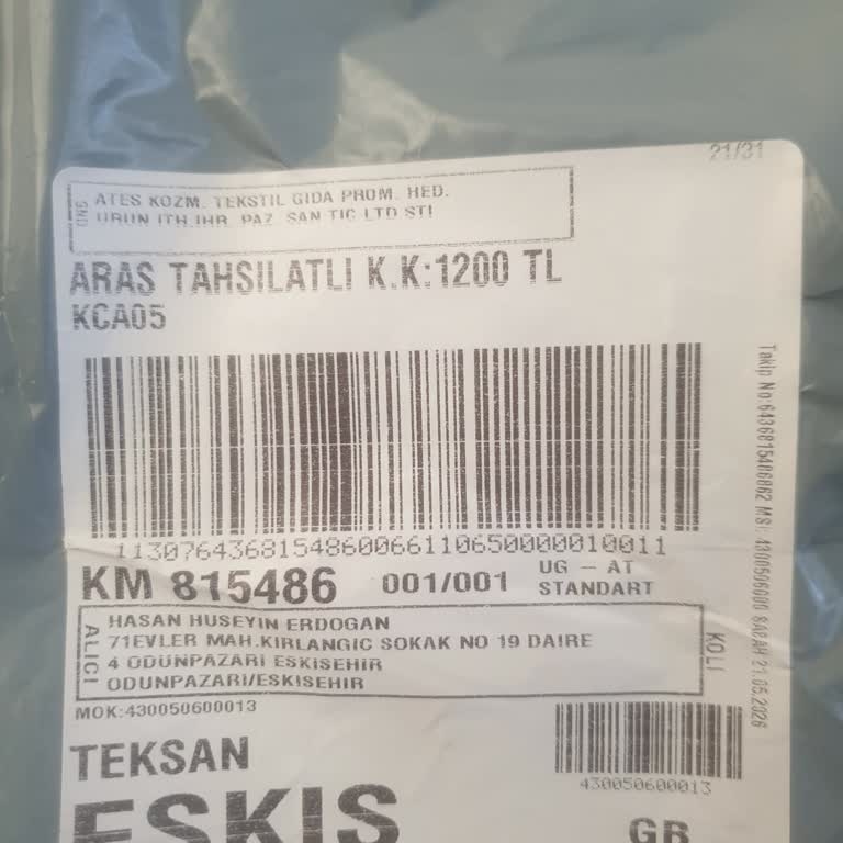 Kapıda Ödenen 1200 TL'lik Gönderide Eksik Ve Ayıplı Ürün Ödeme Satıcıya Aktarılmasın