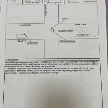 Türk Telekom'un Açtığı Rögar Çukuru Nedeniyle Lastik Patlaması Ve 37 Günlük Cevapsız Dilekçe